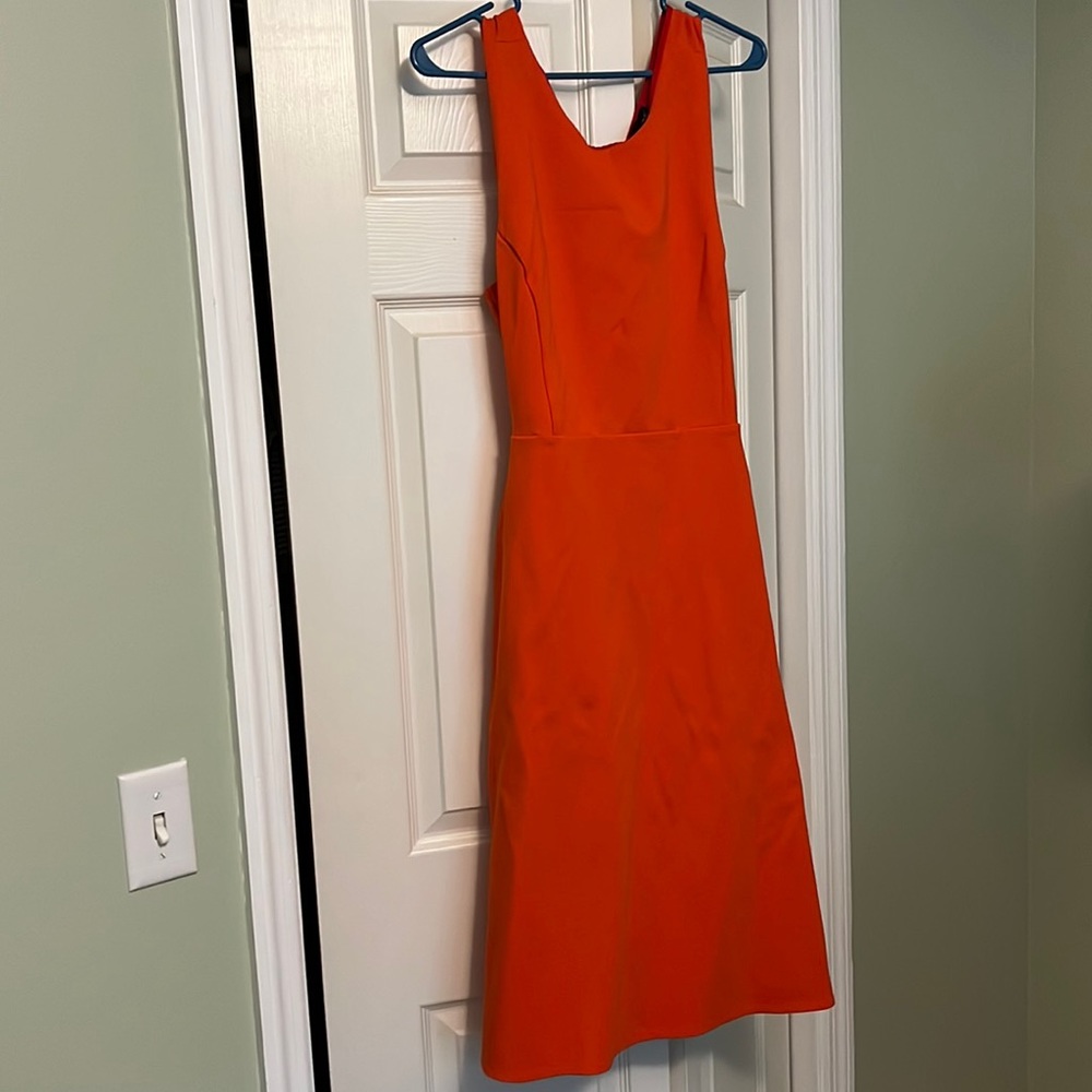 Banana Republic Orange Cross Back Dress